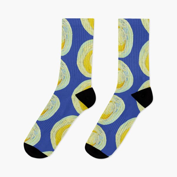 Item preview, Crescent Moon Cutout from The Starry Night – Golden Yellow Brushstroke Detail designed and sold by EmeraldeaArt.