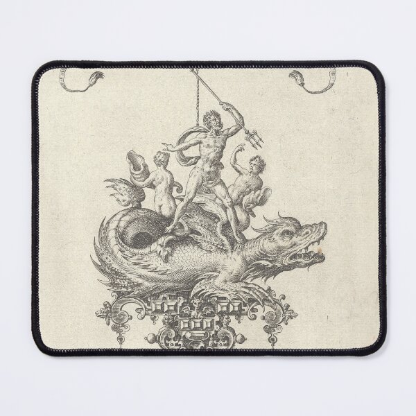 Item preview, Neptune Sea Monster | Nautical Art designed and sold by GammaRay.