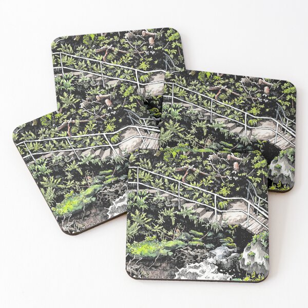 Item preview, Black Forest drawing (ink + watercolor) designed and sold by crissini.