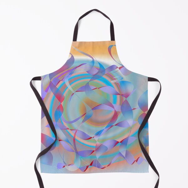 Item preview, Vibrant whirlwind intertwining waves abstract art. designed and sold by simplyart767.