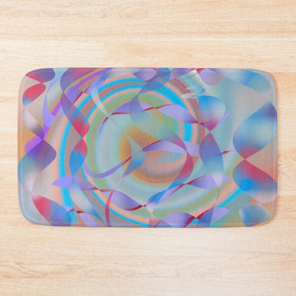 Item preview, Vibrant  whirlwind intertwining  waves abstract art. designed and sold by simplyart767.