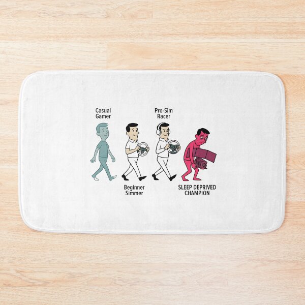 Item preview, Evolution of a Sim Racer Sleep Deprived Champion Funny Gaming designed and sold by Fenay Designs.