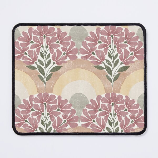 Item preview, Boho Retro Floral Rainbow Terracotta Pattern designed and sold by avani_gadhia.art.