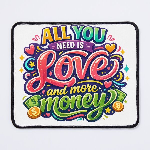 Item preview, ALL YOU NEED IS LOVE and more money designed and sold by -ADRIAV-.