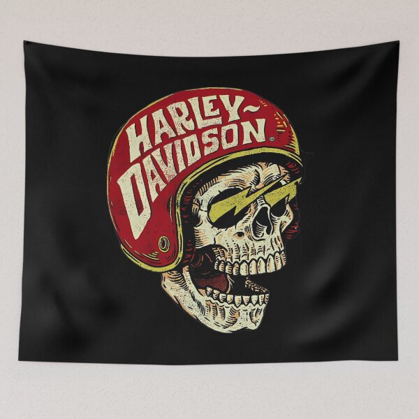 Item preview, Harley Davidson Skull designed and sold by ClaireBuckrid.
