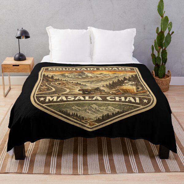 Item preview, Mountain Roads Masala Chai Retro Motorcycle Shirt | Vintage Himalayan Road Trip Biker Design designed and sold by Globalcitytees.