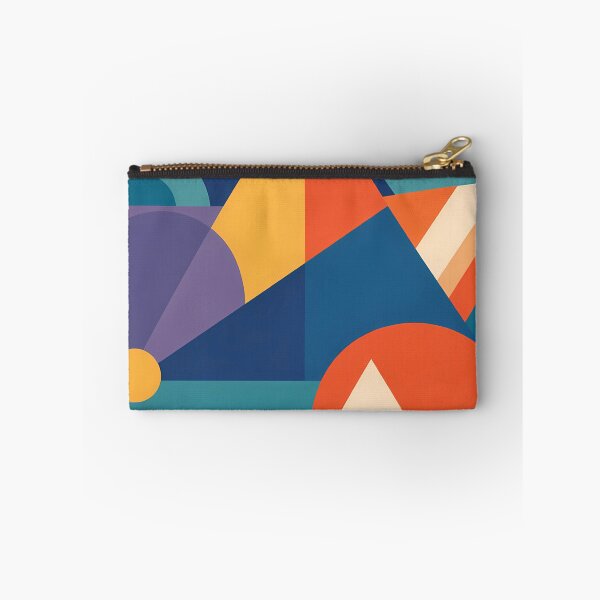 Item preview, Bold Geometric Shape Collage in Teal and Orange designed and sold by InkSmithery.