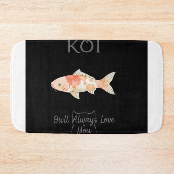 Aperçu de l'œuvre Don't Be Koi Cute Koi Fish Pun Sticker créée et vendue par QutteshopLM .