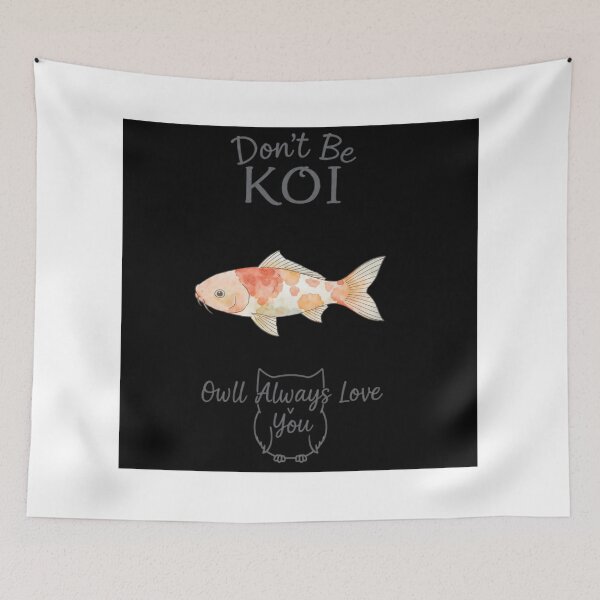 Item preview, Don't Be Koi Cute Koi Fish Pun Sticker designed and sold by QutteshopLM .