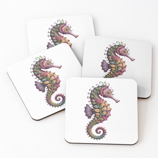 Item preview, Colorful Flowers Seahorse designed and sold by jkrphoto.