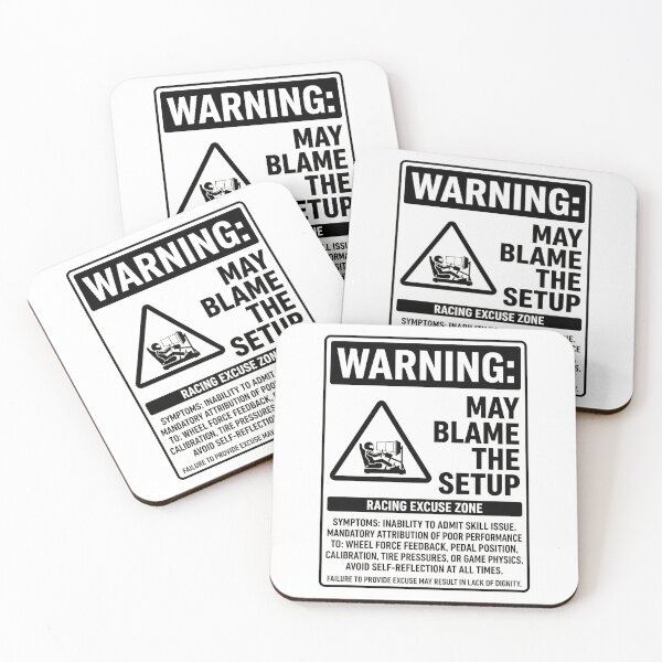 Item preview, Warning May Blame The Setup Racing Excuse Zone Sign designed and sold by Fenay Designs.