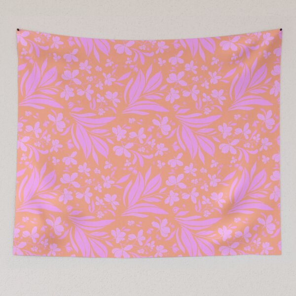 Item preview, Orchid Pink and Coral Tropical Pattern designed and sold by AneissPiaf.