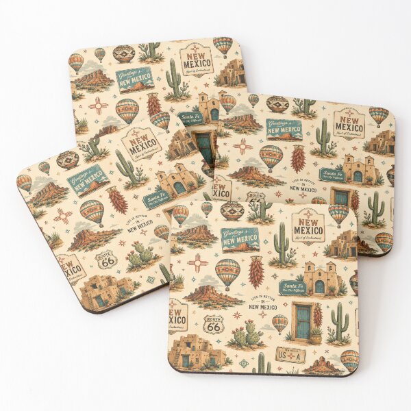 Item preview, New Mexico Travel Art Pattern  designed and sold by PamLeeDesign.