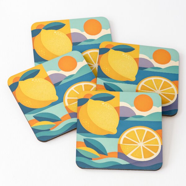Item preview, Bold Citrus Fruit Graphic with Lemons and Oranges designed and sold by InkSmithery.
