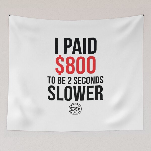 Item preview, I Paid 800 Dollars To Be 2 Seconds Slower Funny Sim Racing designed and sold by Fenay Designs.