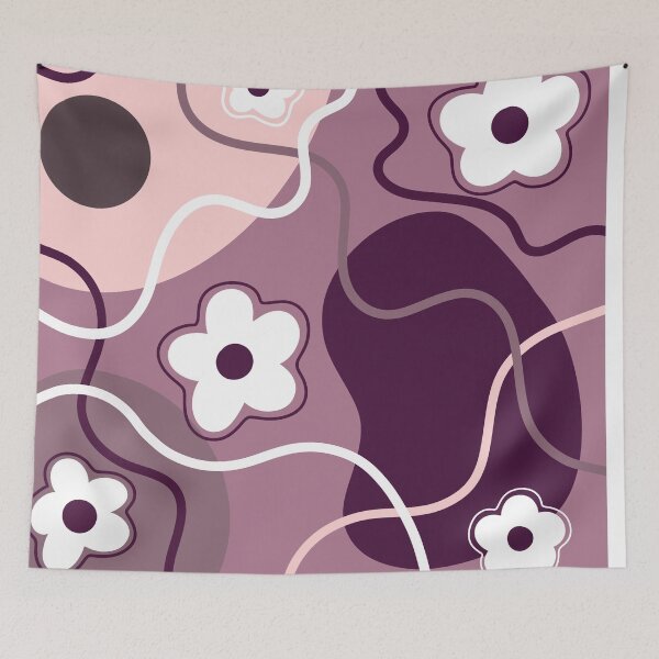 Item preview, Plum Purple And Pink Boho Design designed and sold by Sartoris Art.