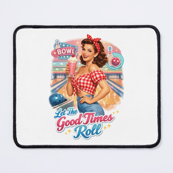 Item preview, Pin Up Lady: Let The Good Times Roll Bowling designed and sold by Pineapple-Tree.
