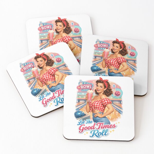 Item preview, Pin Up Lady: Let The Good Times Roll Bowling designed and sold by Pineapple-Tree.