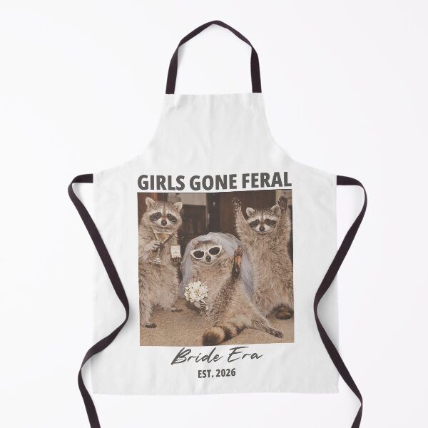 Item preview, Feral Bride Shirt Funny Raccoon Bride Era Tee Bachelorette Party Shirt Retro Bride To Be Outfit Est 2026 designed and sold by LessIsLoud.