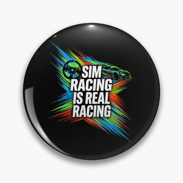 Item preview, Sim Racing Is Real Racing Colorful Streak Motorsport Graphic designed and sold by Fenay Designs.