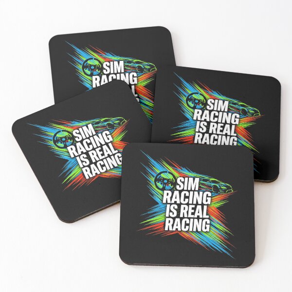 Item preview, Sim Racing Is Real Racing Colorful Streak Motorsport Graphic designed and sold by Fenay Designs.