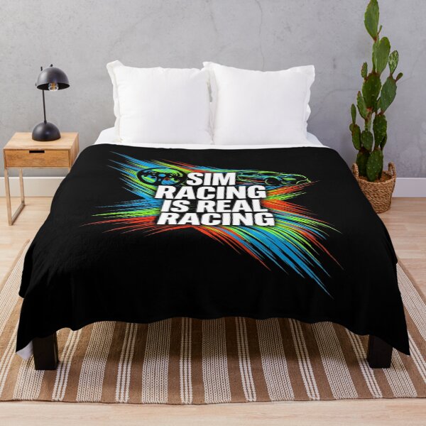 Item preview, Sim Racing Is Real Racing Colorful Streak Motorsport Graphic designed and sold by Fenay Designs.