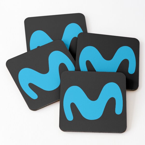 Item preview, Movistar Abstract Blue Letter M Wave Logo designed and sold by samjgoddrd.
