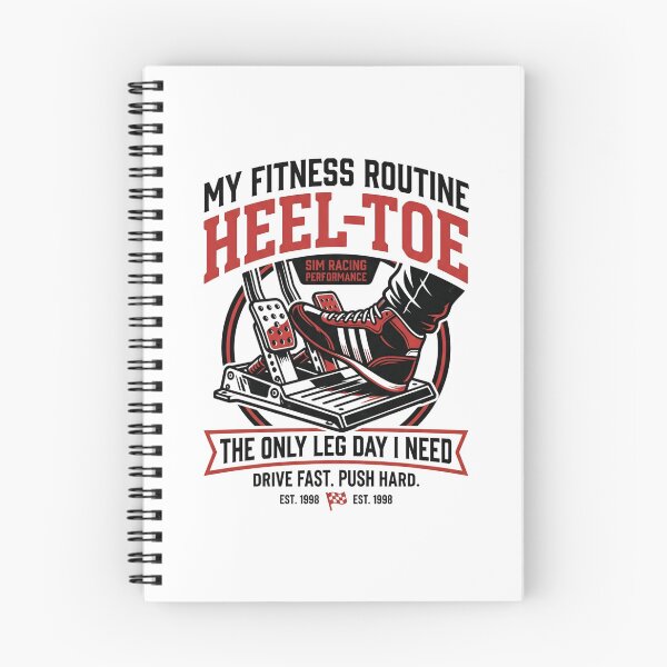 Item preview, My Fitness Routine Heel Toe Sim Racing The Only Leg Day I Need designed and sold by Fenay Designs.