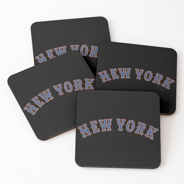 Item preview, New York Retro Blue and Orange Baseball Text Art designed and sold by samjgoddrd.