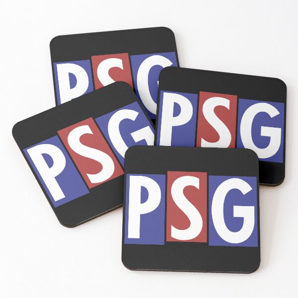 Item preview, PSG Retro Block Letter Football Club Colors designed and sold by samjgoddrd.