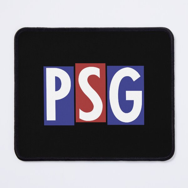 Item preview, PSG Retro Block Letter Football Club Colors designed and sold by samjgoddrd.