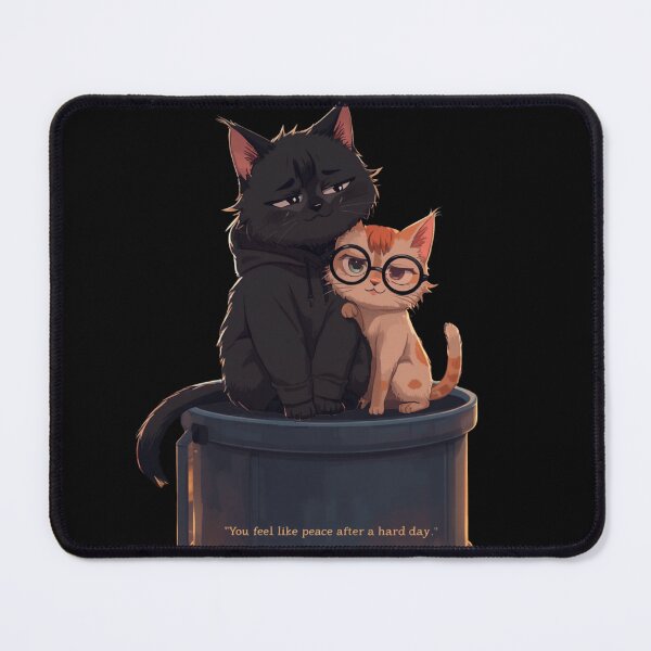 Item preview, You Feel Like Peace After a Hard Day Cats Illustration designed and sold by alvinavery.