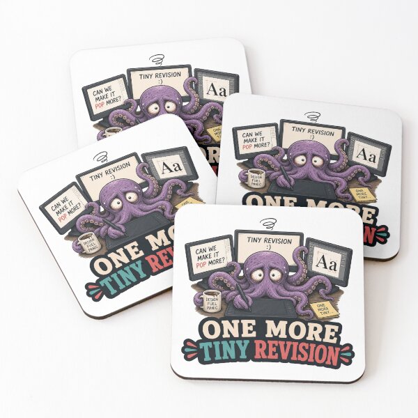 Item preview, Funny Graphic Designer Gift Exhausted Octopus Client Feedback Shirt designed and sold by Gentlestate.