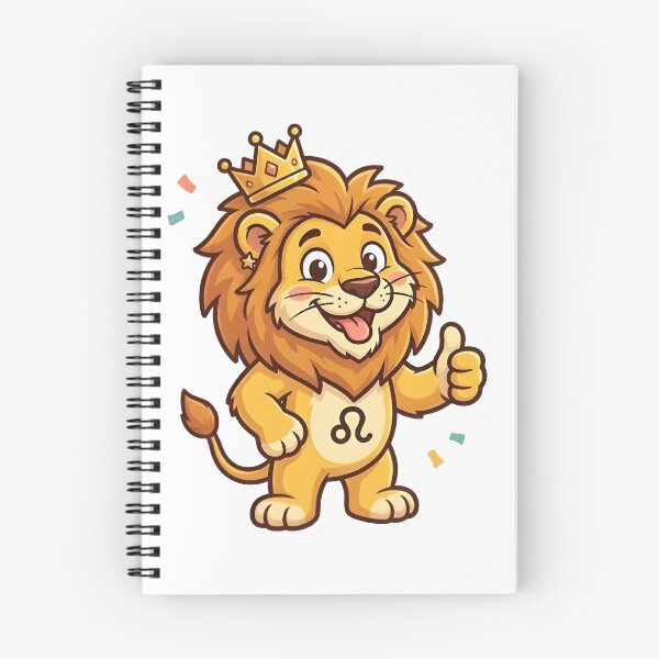 Item preview, Leo Zodiac Cute Lion King Crown Funny Star Sign Gift designed and sold by Zodiac Celestial Art.