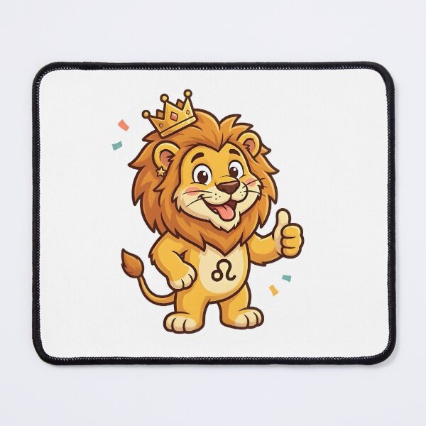 Item preview, Leo Zodiac Cute Lion King Crown Funny Star Sign Gift designed and sold by Zodiac Celestial Art.