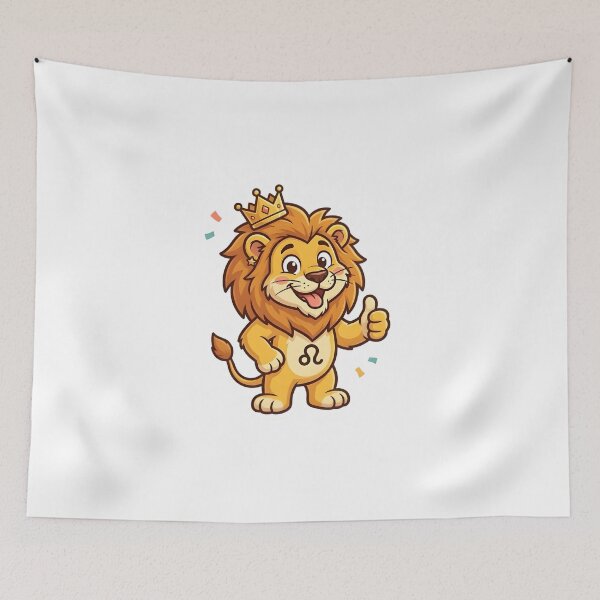 Item preview, Leo Zodiac Cute Lion King Crown Funny Star Sign Gift designed and sold by Zodiac Celestial Art.