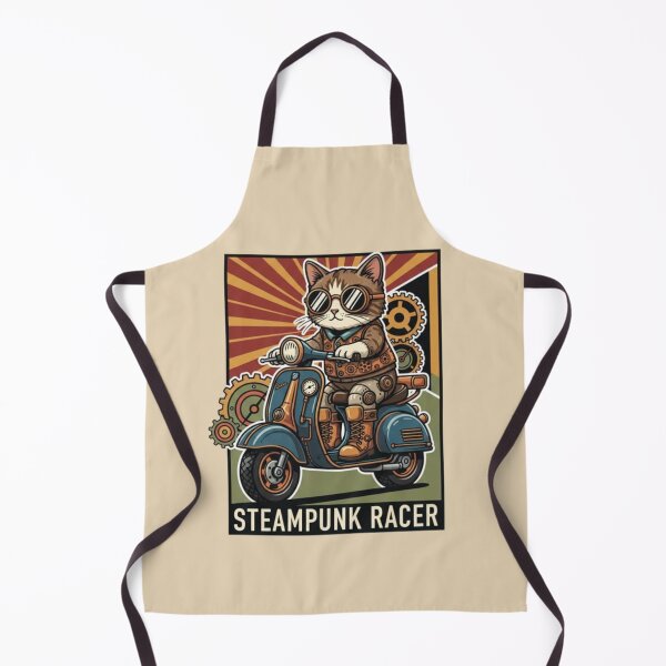 Item preview, Steampunk Racer – Whimsical Cat Scooter Design designed and sold by Dogandesighn.