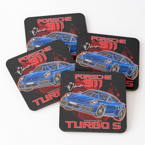 Item preview, Porsche 911 Turbo S Blue Neon Graphic designed and sold by RacetrackGear.