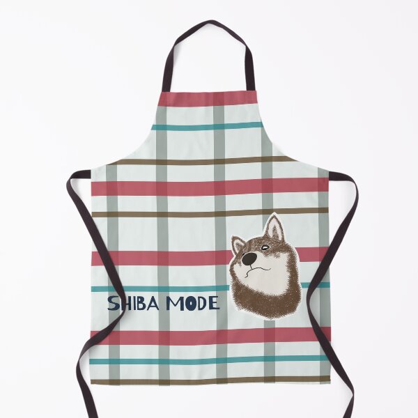 Item preview, Red plaid with sesame Shiba Inu designed and sold by ShibaCruise-On.