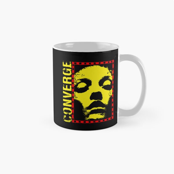 Aperçu de l'œuvre Typographie jaune et visage dans un cadre rouge créée et vendue par ShadeFall.
