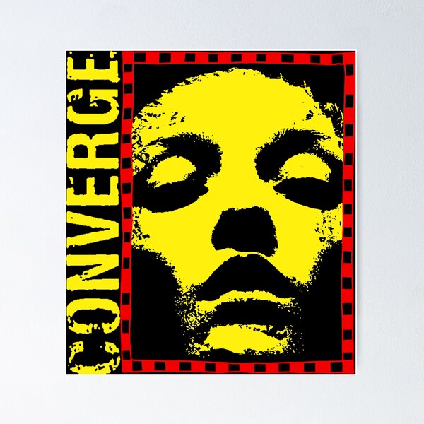 Item preview, Yellow Typography And Face In Red Frame designed and sold by ShadeFall.