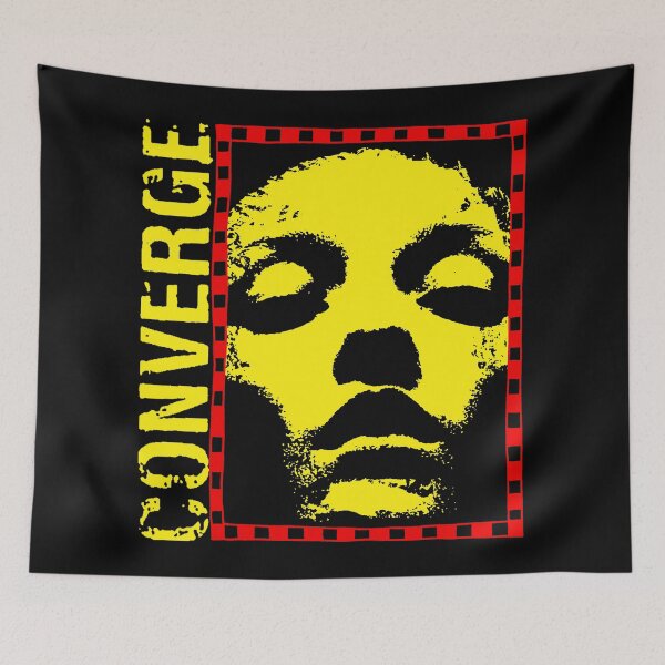 Item preview, Yellow Typography And Face In Red Frame designed and sold by ShadeFall.