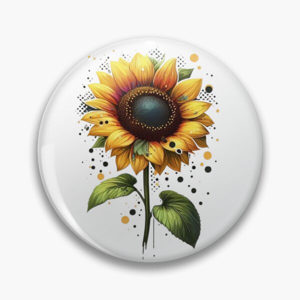 Item preview, Abstract Sunflower – Vibrant Botanical Design designed and sold by Dogandesighn.