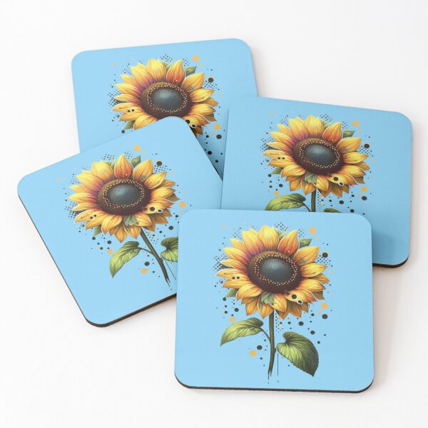 Item preview, Abstract Sunflower – Vibrant Botanical Design designed and sold by Dogandesighn.