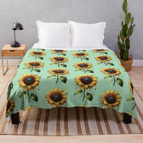 Item preview, Abstract Sunflower – Vibrant Botanical Design designed and sold by Dogandesighn.