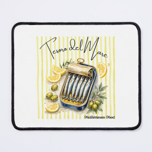Item preview, Tesoro Del Mare Retro Vintage Mediterranean Sardine Poster designed and sold by KaBaRen.