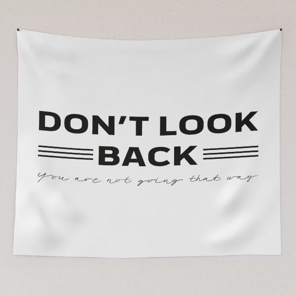 Item preview, AA0160B - Dont look back designed and sold by LionsHut.