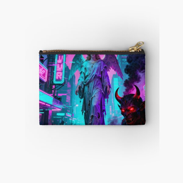 Item preview, A corrupt synthwave city, angels and demons in the streets, designed and sold by raposa6.