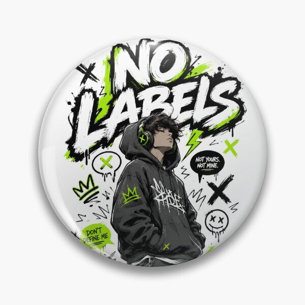 Item preview, No Labels Hoodie-Be Yourself Streetwear designed and sold by designsvetlana1.