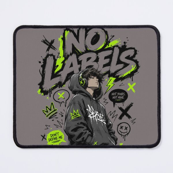 Item preview, No Labels Hoodie-Be Yourself Streetwear designed and sold by designsvetlana1.